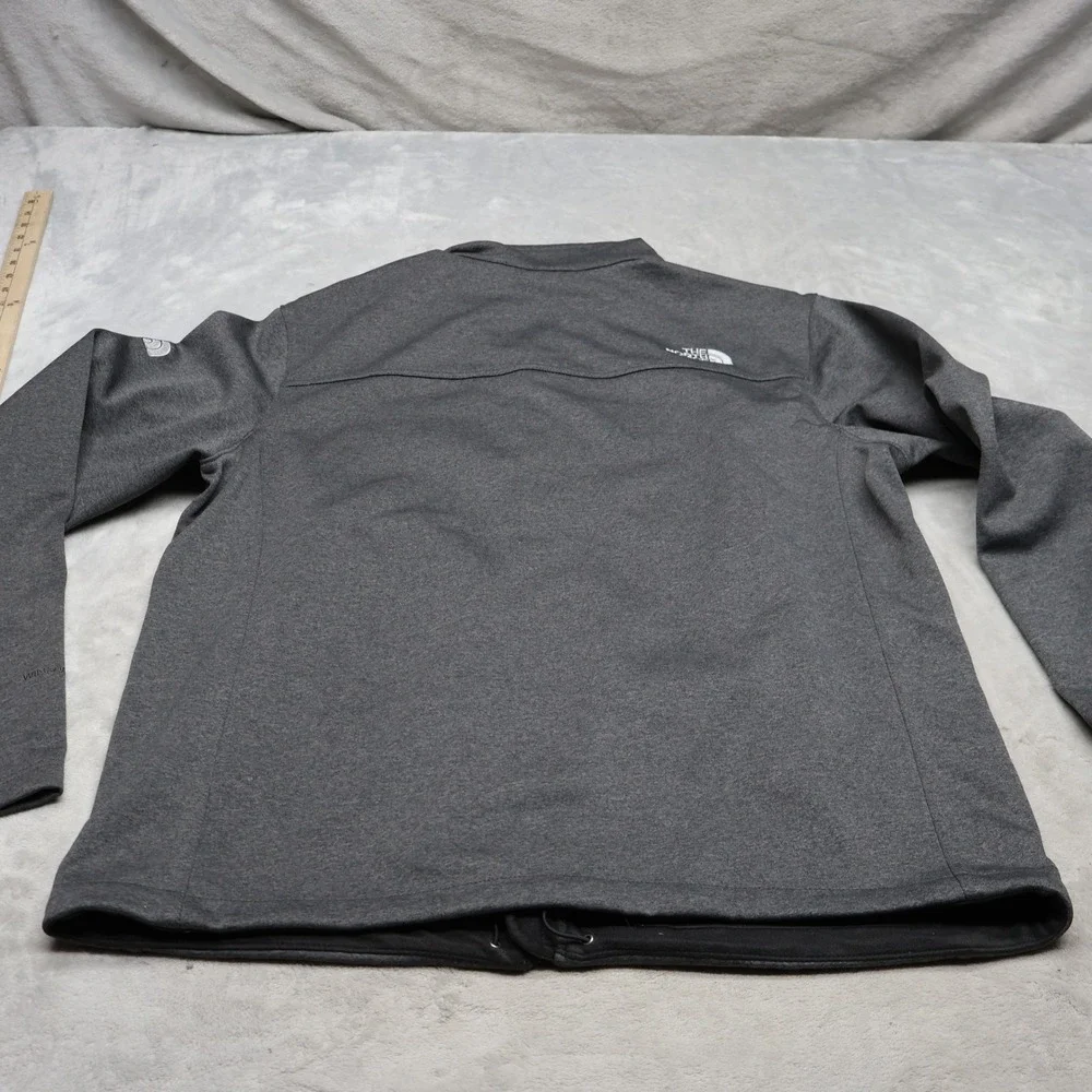 North Face Jacket Mens Large Grey Ridgewall Softshell Windwall Outdoor LOGO